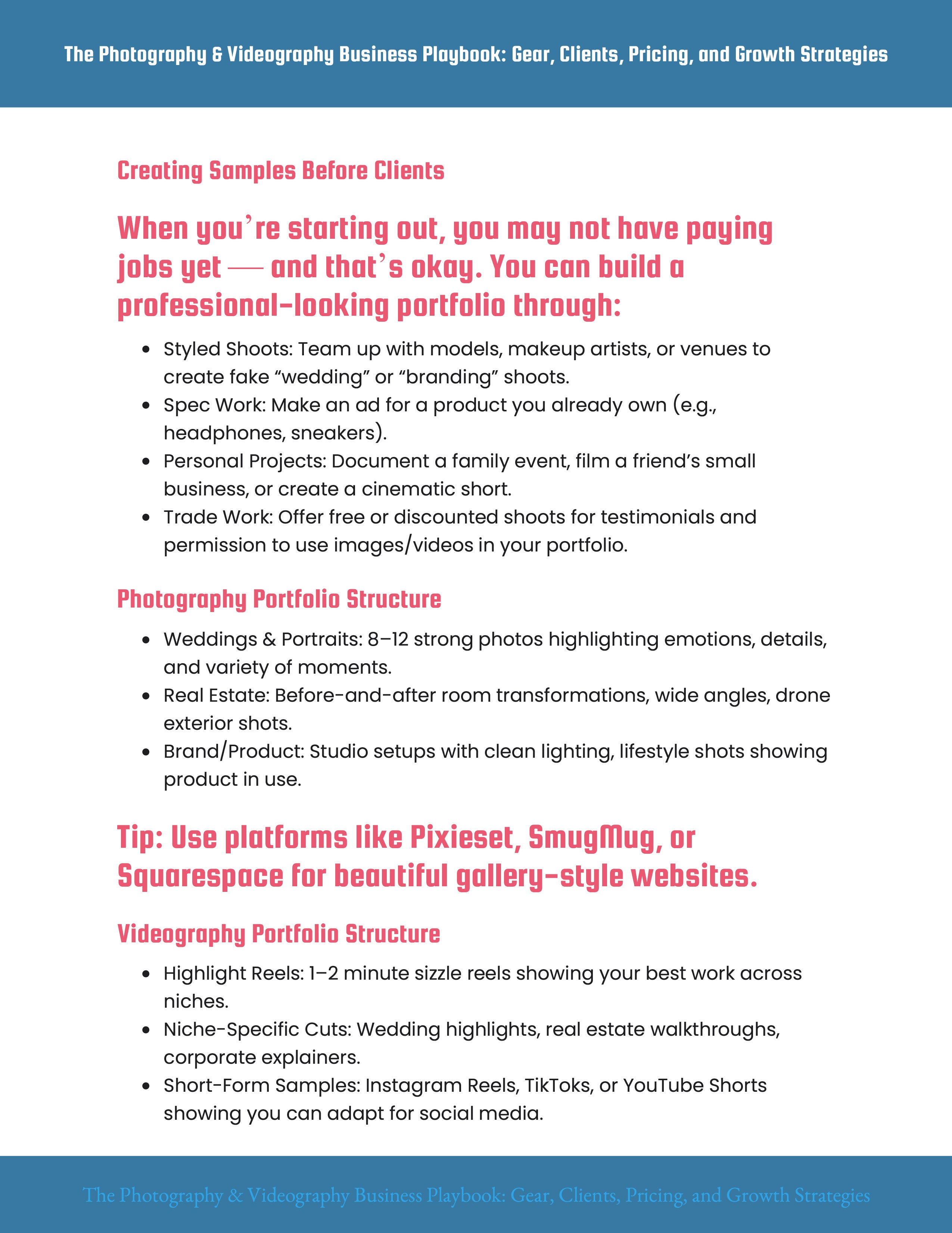 Profitable Photography & Videography! Build a creative business that pays eBook