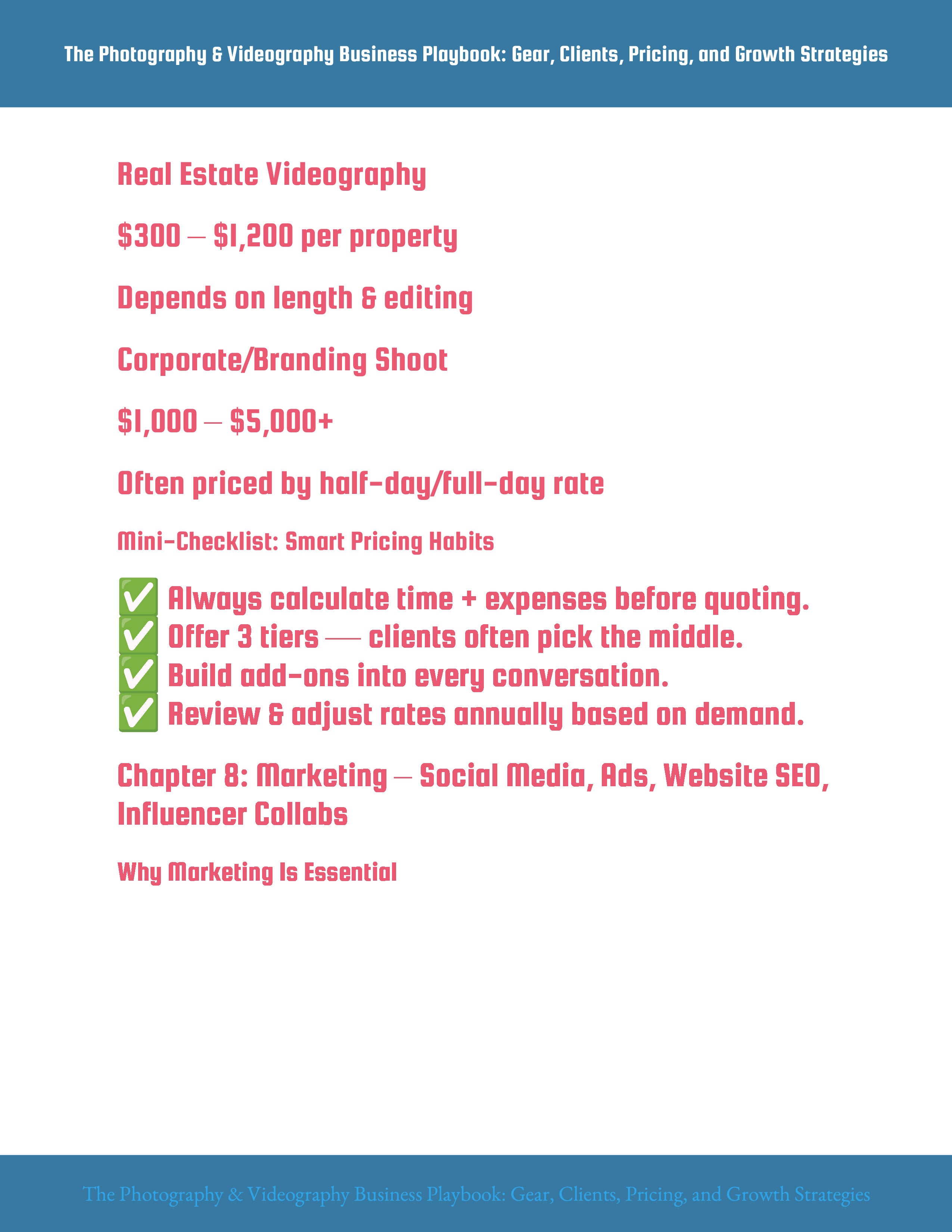 Profitable Photography & Videography! Build a creative business that pays eBook